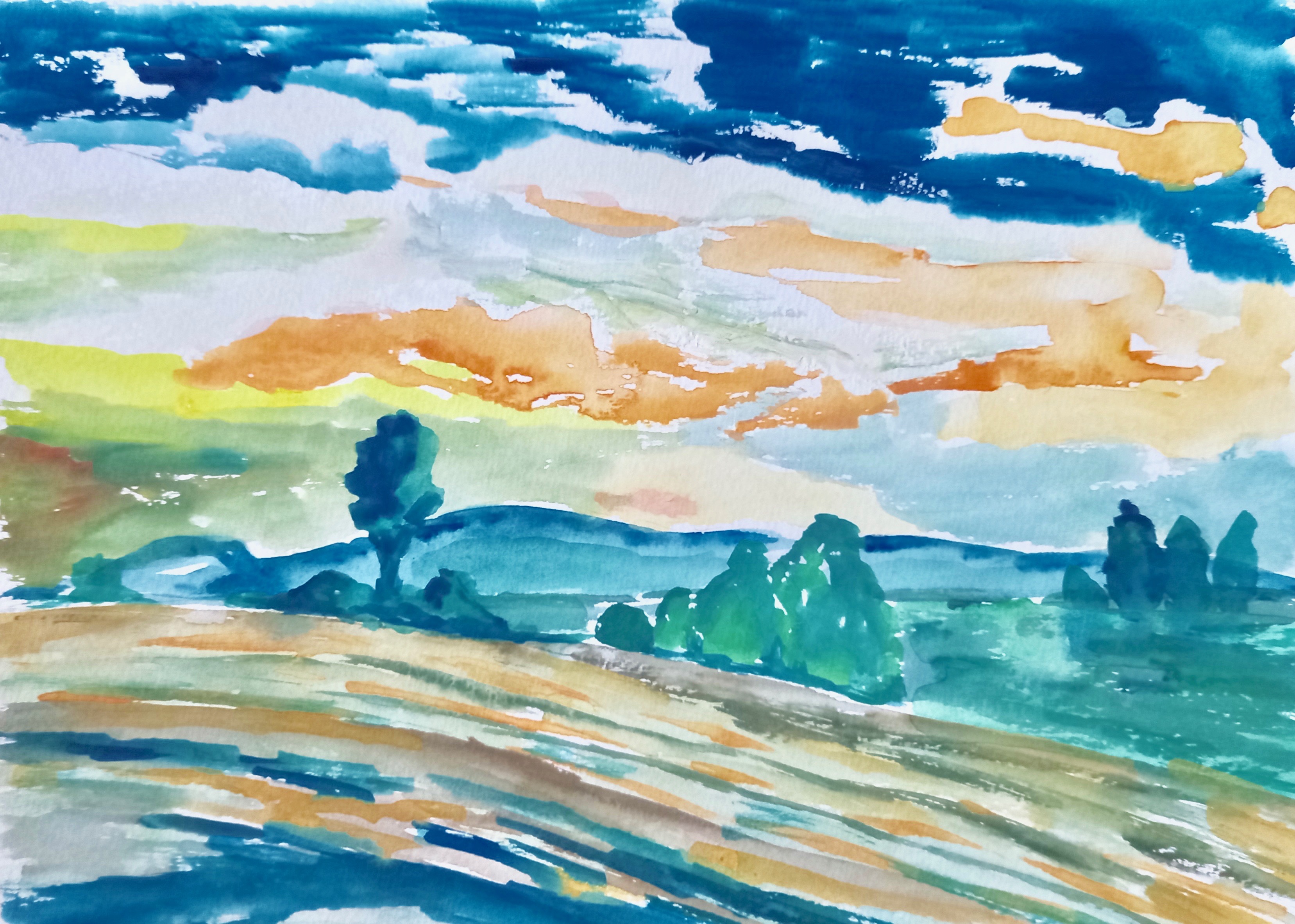 Heidrun Kaiser Abendlandschaft