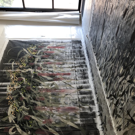 Interview im Kunst verkaufen Achtzig Podcast mit der belgischen Malerin Nathalie De Corte